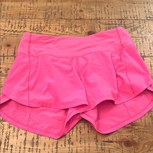 Lululemon Athletica Pink Athletic Shorts Lightweight Layered Design